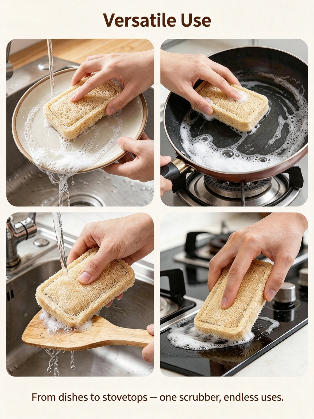 Luffamily Thickened Dish Scrubber