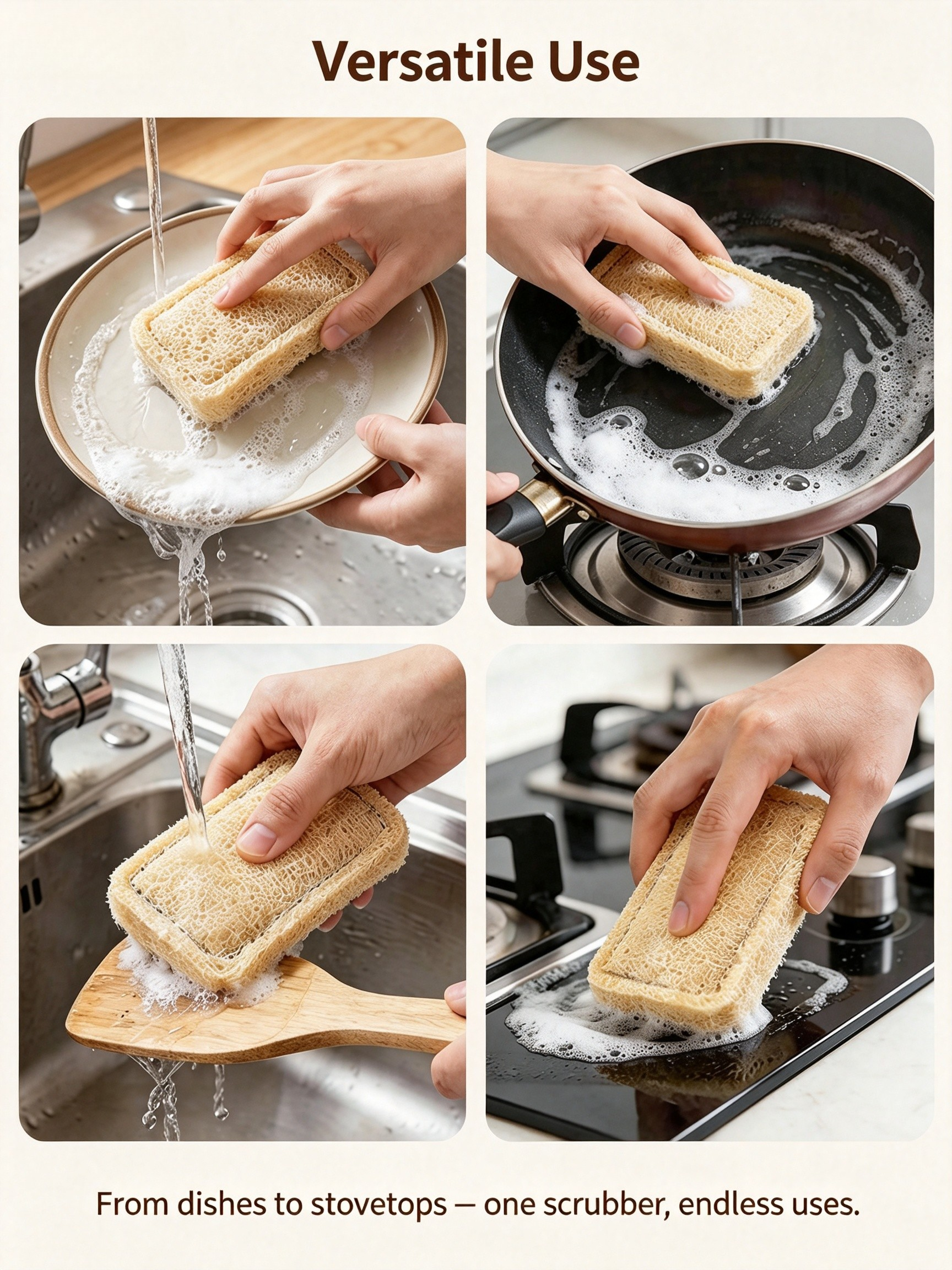 Luffamily Thickened Dish Scrubber