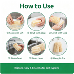 Luffamily Premium 3.94″ Natural Cleaning Scrubber