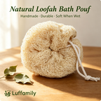Luffamily Natural Facial & Body Bath Poufs