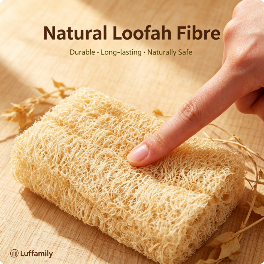 Luffamily Premium Natural Scrubber Strap