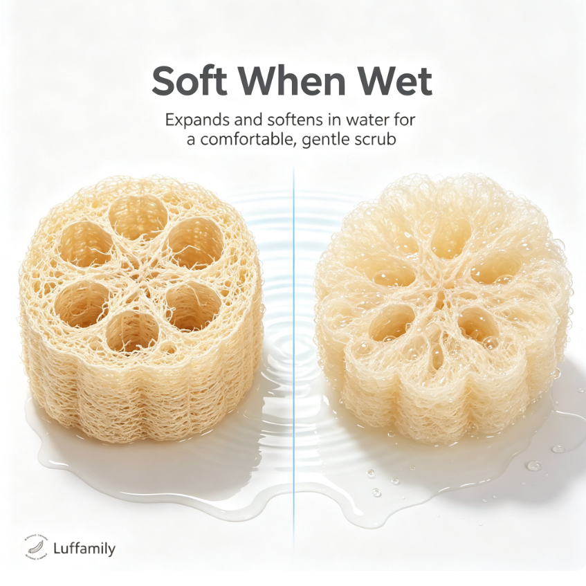 Luffamily Premium Natural Scrubber Strap
