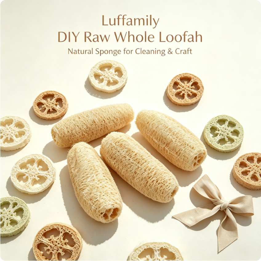 Luffamily DIY Raw Whole Loofah