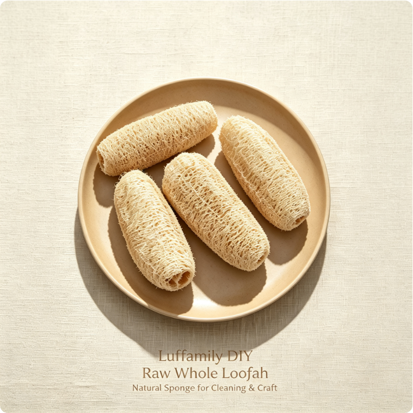 Luffamily DIY Raw Whole Loofah