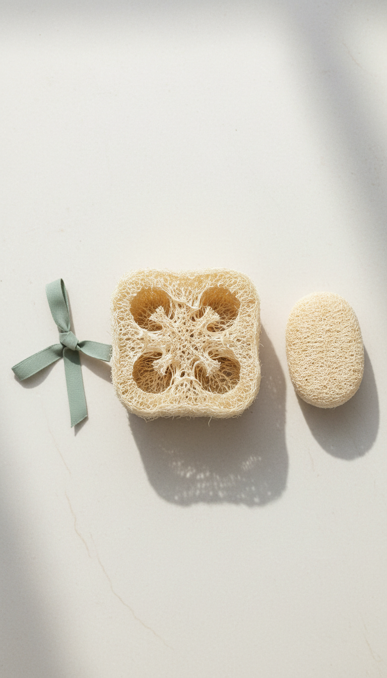 Loofah cut exfoliating pad